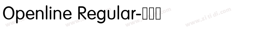 Openline Regular字体转换